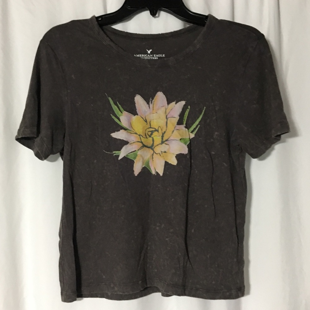 Acid wash boxy T-shirt